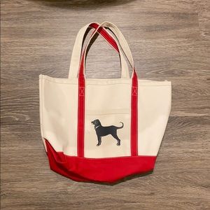 Black dog tote